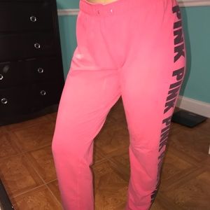 Pink sweatpants